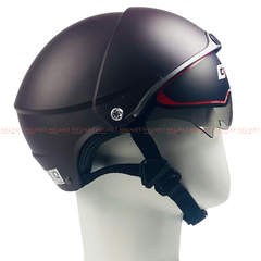 Mũ bảo hiểm 1/2 đầu kính âm GPA A169 (GRS) - Giấu kính, chắc chắn