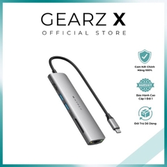 Cổng Chuyển HYPERDRIVE Slab 7 in 1 USB-C Hub For Macbook, Surface, PC/iPhone 15 – HD22H