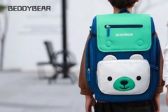 Balo Chống Gù BEDDYBEAR Cho Bé Tiểu Học Thỏ Pipi Màu Xanh Trắng XS-XANHTRANG