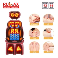 Ghế Massage toàn thân hồng ngoại RULAX trị liệu chất liệu da Pu cao cấp | BH 1 năm |