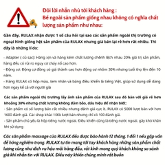 Gối Massage Cổ Vai Gáy Hồng Ngoại RULAX RL19 Plus Bản Nâng Cấp Kết Hợp 2 Động Cơ Rung, Nam Châm Trị Liệu Và Khí Nén