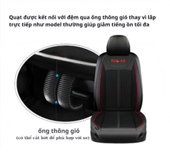 Đệm Làm Mát Ghế Ô Tô RULAX Có Chức Năng Massage - Đệm Điều Hòa, Tựa Lưng Ghế Ô Tô Giúp Giảm Mệt Mỏi Khi Lái Xe.