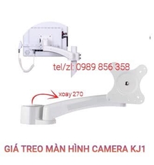 Giá treo màn hình xoay được  gắn cần đèn ghế răng