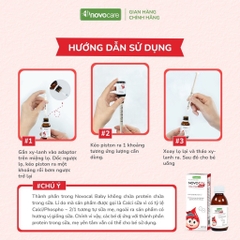 Canxi cho bé từ 6 tháng Novocare - Novocal Baby Drops Forte bổ sung canxi, D3 cho bé giúp xương chắc khỏe, tăng chiều cao