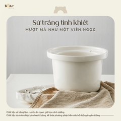 Nồi Nấu Chậm 1.5L BEAR SB-NNC15 Đa Năng Nấu Cháo, Hầm Nhanh, Nấu Chậm Trực Tiếp, Kho Thịt Kho Cá Giữ Ấm - Bản Tiếng Việt