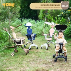 Xe đẩy gấp gọn Tobé kèm đệm và mái che cho bé đi du lịch đi chơi