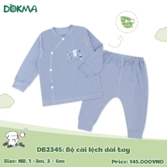 Bộ cài lệch dài tay Dokma 2345