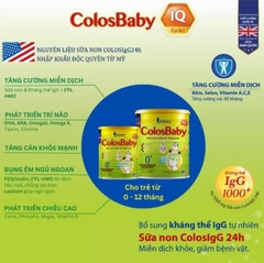 Sữa Bột ColosBaby 0+ 800g , tăng cường hệ miễn dịch cho trẻ từ 0 – 12 tháng