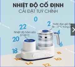 PKBS -(Q20B)Máy hâm sữa kết hợp lắc sữa đun nước pha sữa đa năng 3in1 Hàng chính hãng Beardodo