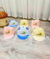 Mũ khăn voan loại đẹp cho bé sơ sinh