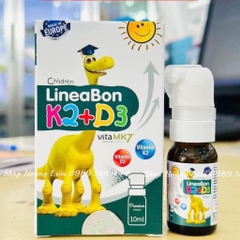 Vitamin K2D3 LineaBon dạng xịt 10ml chính hãng, vitamin tăng hấp thu canxi cho bé sơ sinh, giảm còi xương, tăng chiều cao vượt trội