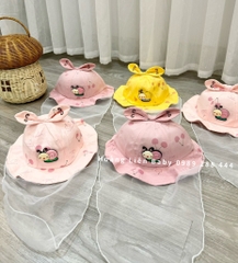 Mũ khăn voan loại đẹp cho bé sơ sinh