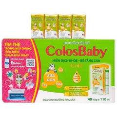 Sữa Pha Sẵn Colosbaby Gold 110ml- thùng 48 hộp( kèm quà tặng)