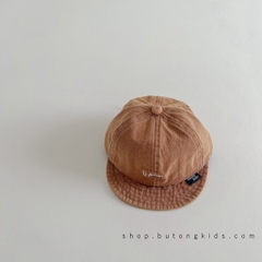 Mũ lưỡi trai vải thô cho bé phong cách Hàn Quốc
