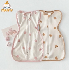 Nhộng chũn Manny hoạ tiết Hàn Quốc giúp bé ngủ ngon, sâu giấc