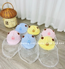 Mũ khăn voan loại đẹp cho bé sơ sinh