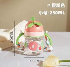 Bình nước chong chóng, bình nước cho bé có kèm dây đeo tiện lợi (300ml)