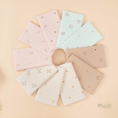 Gối cao su non cao cấp, hình thêu, thoáng khí cho bé kích thước 22x38cm