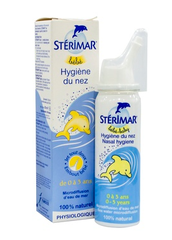 TPCN - Xịt mũi Stérimar Nose Hygiene Baby HÀNG NGÀY- MÀU VÀNG hỗ trợ giảm nghẹt mũi cho trẻ em (100 ml)