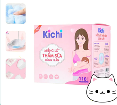 Miếng lót thấm sữa Kichi 118 miếng cho mẹ sau sinh cho con bú