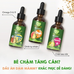 Bộ 3 dầu ăn dặm bổ não MĂMMY 30ml