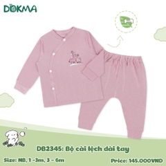 Bộ cài lệch dài tay Dokma 2345