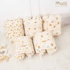 Bộ gối chặn và gối chống lõm đầu Molli cho bé