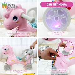 Ngựa Chòi Chân Có Dây Kéo Toys House