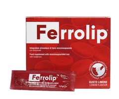 Sắt sinh học Ferrolip cho bà bầu, mẹ sau sinh và người thiếu máu (Hộp 20 gói)