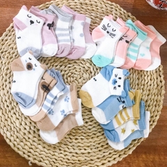 Set 5 Đôi Tất Lưới Thoáng Khí PONY KID Dễ Thương Cho Bé