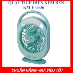 Quạt tích điện để bàn Electric Fan 3 Tốc Độ Và F0336 Có Đèn Led-cao cấp