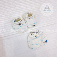 Bao Tay Bao Chân Uala Rogo - Set Bao Tay Chân Sơ Sinh Mềm Mịn Cho Bé Trai, Bé Gái Từ Sơ Sinh