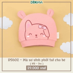 Mũ sơ sinh phối tai DOKMA