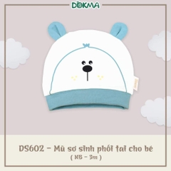 Mũ sơ sinh phối tai DOKMA