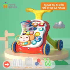 Xe tập đi 2 trong 1 Toyshouse kiêm bàn chơi đa năng có nhạc Toyshouse N6038