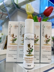 TPCN - Xịt Họng Keo Ong Vitatree 30ml - Úc Làm dịu cơn ho, đau họng và cảm lạnh