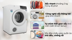 Máy sấy Electrolux 8 Kg EDV805JQWA