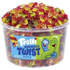 Kẹo Dẻo Trolli Squiggle Twist 1200g ( hàng Đức)