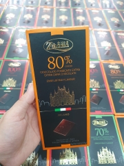 Socola Zaini Extra Dark 80% Cacao thanh 75gr