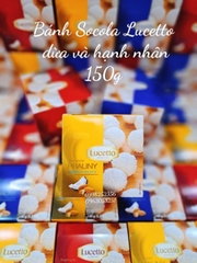 Bánh Socola Lucetto dừa và hạnh nhân 150g ( vàng)