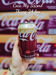 Coca Cherry Vani Mỹ 355ml ( lốc 12 lon)