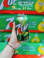 Nước ngọt 7 up Chanh Mỹ 355ml (Lốc 12 lon)