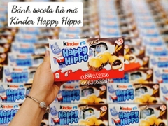 Bánh Socola Kinder Happy Hippo ( Hạt phỉ)(10)