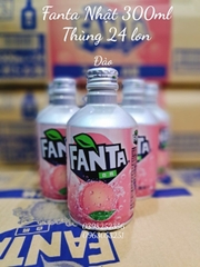 Nước Ngọt Fanta Nhật 300ml vị Đào ( Combo 12 lon)