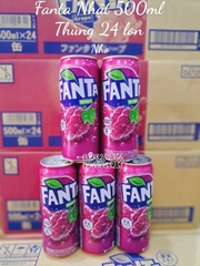 Nước Ngọt Fanta Nhật 500ml vị Nho ( Thùng 24 lon)