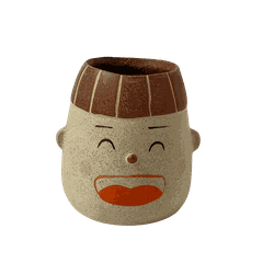 Chậu gốm hình cậu bé cười xinh cute