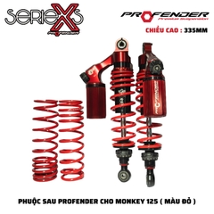 PHUỘC PROFENDER X SERIES - MONKEY 125I 2018-2022 , WAVE , FUTURE, DREAM 335mm (MÀU ĐỎ)