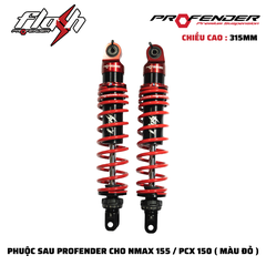 PHUỘC PROFENDER Series Flash - NMAX 155 / PCX 150 / SH Ý 315MM (MÀU ĐỎ)