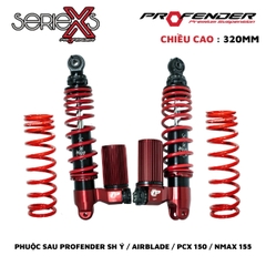 PHUỘC PROFENDER X SERIES - SH Ý / PCX 150 / NMAX 155 320mm ( MÀU ĐỎ)