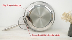 Chảo từ 3 lớp CHEFS EH-FRY260